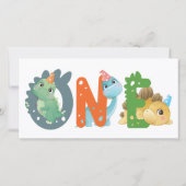 恐竜の最初の誕生日 サンキューカード (裏面)