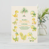 恐竜の最初の誕生日 招待状 (スタンド正面)