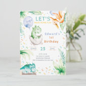 恐竜の最初の誕生日 招待状 (スタンド正面)