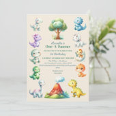 恐竜の最初の誕生日 招待状 (スタンド正面)