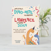 恐竜の最高に楽しいお誕生日パーティー 招待状 (スタンド正面)