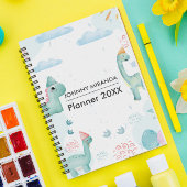 恐竜の月と週 プランナー手帳