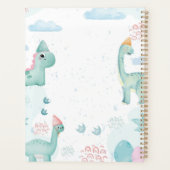 恐竜の月と週 プランナー手帳 (裏面)