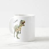 恐竜の月 | おもしろい先史時代のDino用コーヒー コーヒーマグカップ (正面左)