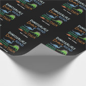 恐竜の本は読何が起こったのかを見なかった ラッピングペーパー (角)