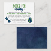 恐竜の本ベビー招待状挿入 エンクロージャーカード (正面/裏面)