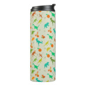 恐竜の模様 タンブラー (回転左)