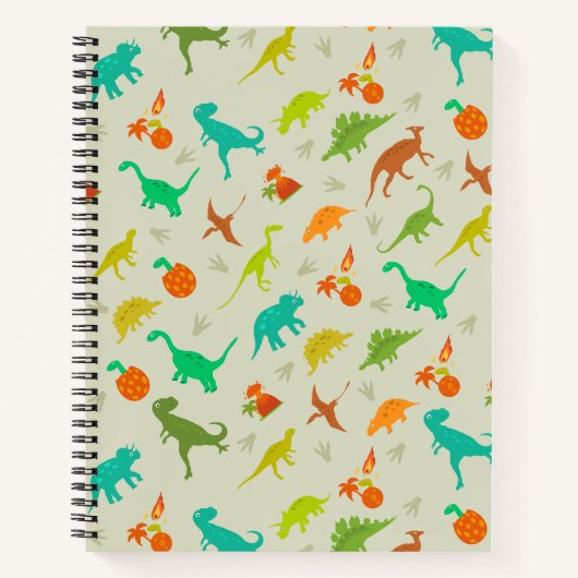 恐竜の模様 ノートブック (正面)
