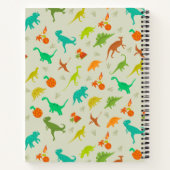 恐竜の模様 ノートブック (裏面)