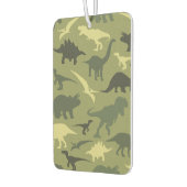 恐竜の模様、恐竜のシルエット、緑のDino カーエアーフレッシュナー (左)