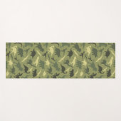 恐竜の模様、恐竜のシルエット、緑のDino ヨガマット (正面(横))