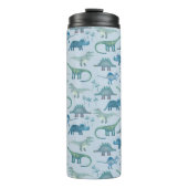 恐竜の模様（青） タンブラー (正面)