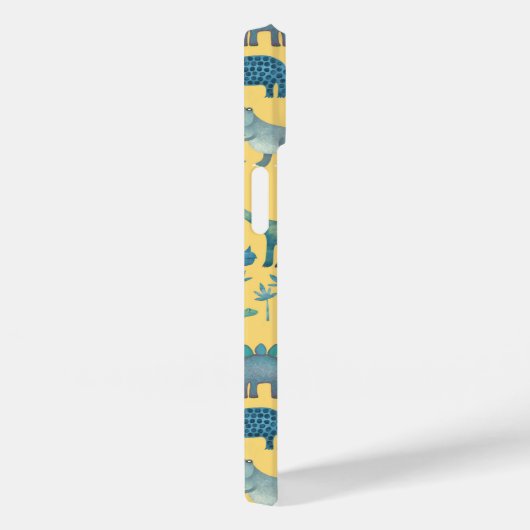 恐竜の模様(黄色) Case-Mate iPhoneケース (裏面 / 右)