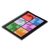 恐竜の正方形 ノートブック (左側)