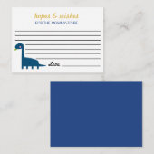 恐竜の母親に期待と願いがシャワーブルー エンクロージャーカード (正面/裏面)