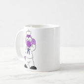 恐竜の水兵パキセファロスサウルス。 コーヒーマグカップ (正面左)