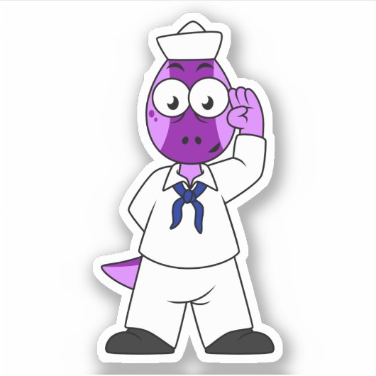 恐竜の水兵パキセファロスサウルス。 シール (正面)