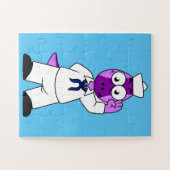 恐竜の水兵パキセファロスサウルス。 ジグソーパズル (横)