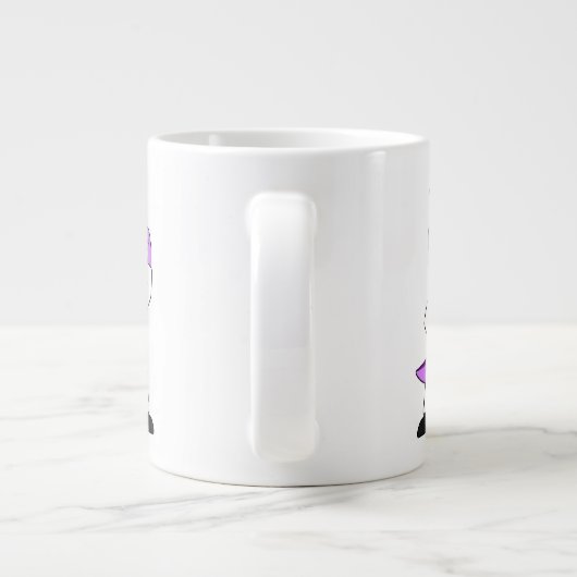 恐竜の水兵パキセファロスサウルス。 ジャンボコーヒーマグカップ (裏面)