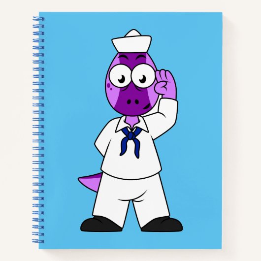 恐竜の水兵パキセファロスサウルス。 ノートブック (正面)