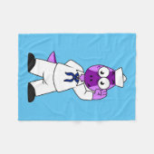 恐竜の水兵パキセファロスサウルス。 フリースブランケット (正面(横))