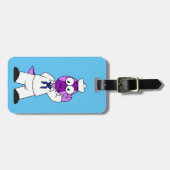 恐竜の水兵パキセファロスサウルス。 ラゲッジタグ (正面横)