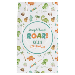 恐竜の水彩抱き枕 スモールペーパーバッグ