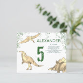 恐竜の水彩誕生日会バジェットグリーン (スタンド正面)