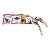 恐竜の注意シンボルや象徴 タイヘッドバンド (回転90)