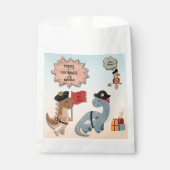 恐竜の海賊誕生日パーティツインボーイズカスタムズ フェイバーバッグ (正面)