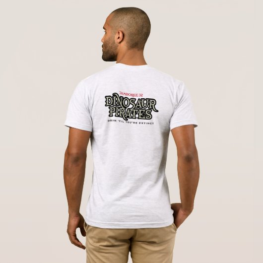 恐竜の海賊 Tシャツ (裏面フル)