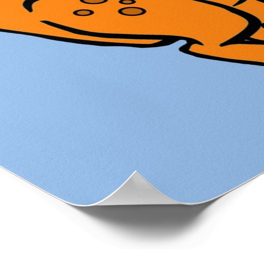 恐竜の漫画 ポスター (角)