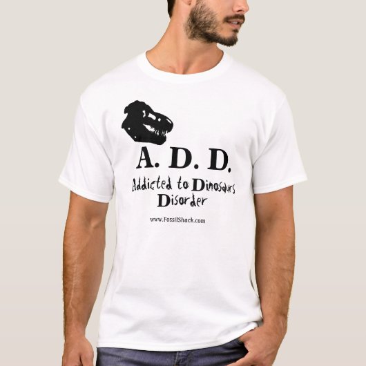 恐竜の無秩序ライトワイシャツに熱中される Tシャツ (正面)
