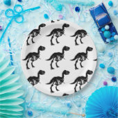 恐竜の特殊ユニーク骨格パーティープレート ペーパープレート (パーティー)