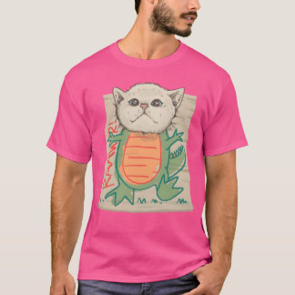 恐竜の猫の友人 Tシャツ