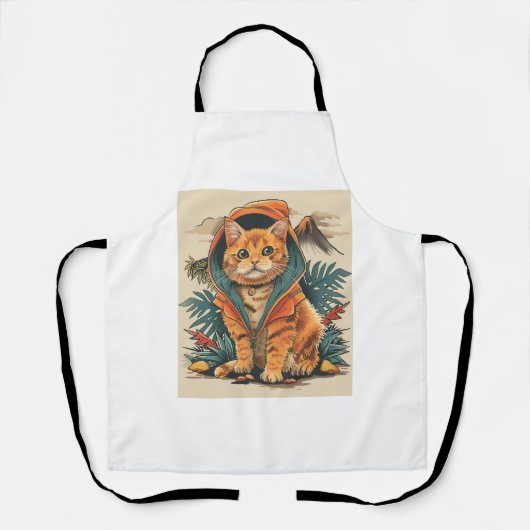 恐竜の猫の探検家 エプロン (正面)