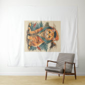 恐竜の猫の探検家 タペストリー (インサイチュ(横))