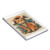 恐竜の猫の探検家 ノートブック (右側)