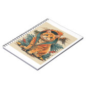 恐竜の猫の探検家 ノートブック (左側)