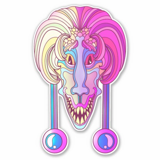 恐竜の生物 シール (正面)