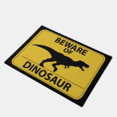 恐竜の用心して下さい ドアマット (アングル)