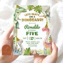 恐竜の男の子の誕生日パーティーパーティーみたいにね