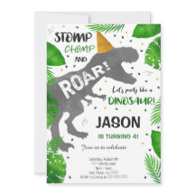 恐竜の男の子の誕生日パーティー