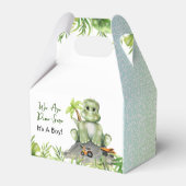 恐竜の男の子の赤ちゃんシャワー フェイバーボックス (裏面サイド)