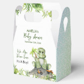 恐竜の男の子の赤ちゃんシャワー フェイバーボックス (オープン)