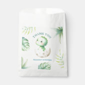 恐竜の男の子1歳の誕生日かわいいディノジャングル フェイバーバッグ (正面)