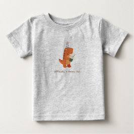 恐竜の男の子 誕生日Tシャツ 3歳 ベビーTシャツ