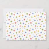 恐竜の男の赤ちゃん写真の誕生発表カード 案内状 (裏面)