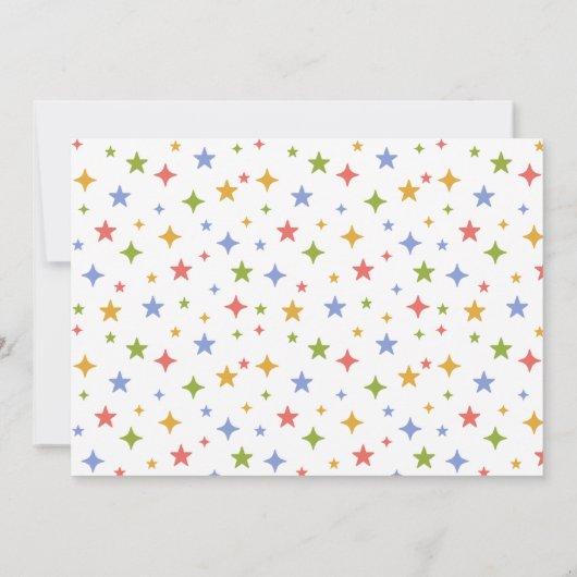 恐竜の男の赤ちゃん写真の誕生発表カード 案内状 (裏面)