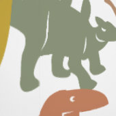 恐竜の男の赤ちゃん子供部屋皮&スティック取り外し可能 壁紙 (縫い目)